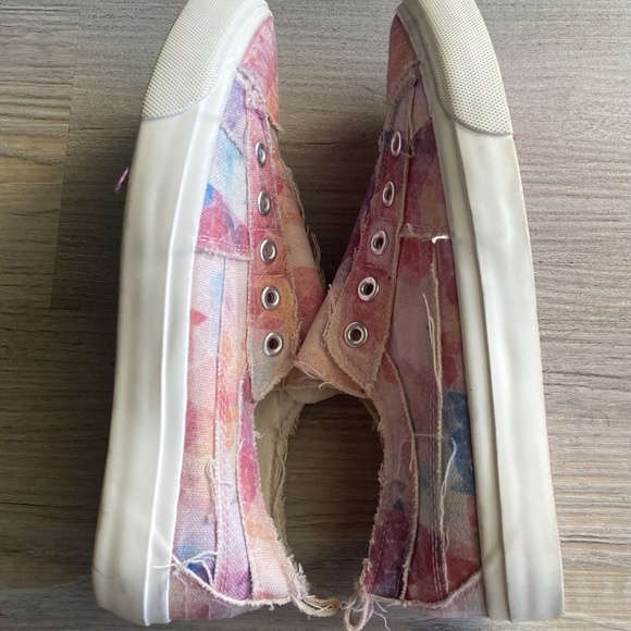 Corkys Babalu Slip on Canvas Sneaker Tie-dye Pink Women's Size 6 - Picture 6 of 8